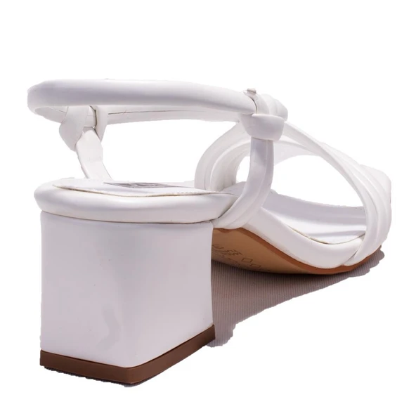 Dagoster DZA07-928085C Beyaz Klasik Topuklu Kadın Ayakkabı - 4