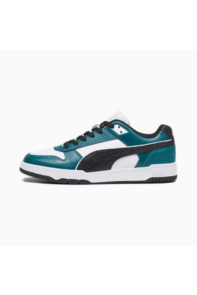 Puma RBD Game Low Erkek PUMA White-Black-Malachite Spor Ayakkabı - 386373 21 - 4