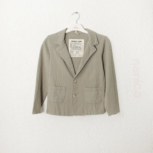 Erkek Çocuk Keten Blezear Ceket - Resim 6