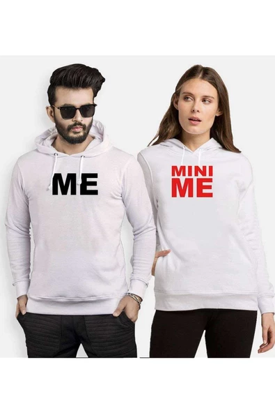 Tshirthane Me Mini Me Sevgili Kombinleri Kapüşonlu Kombini