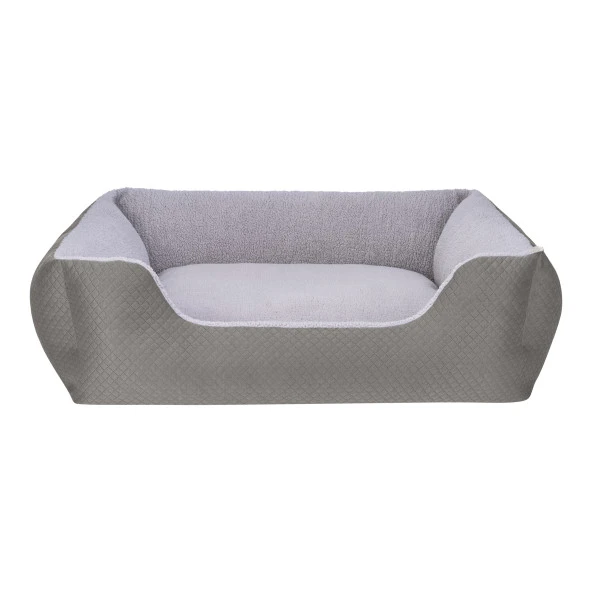 Pet Comfort Echo  Köpek Yatağı Gri/Gri Peluş L 105x80cm