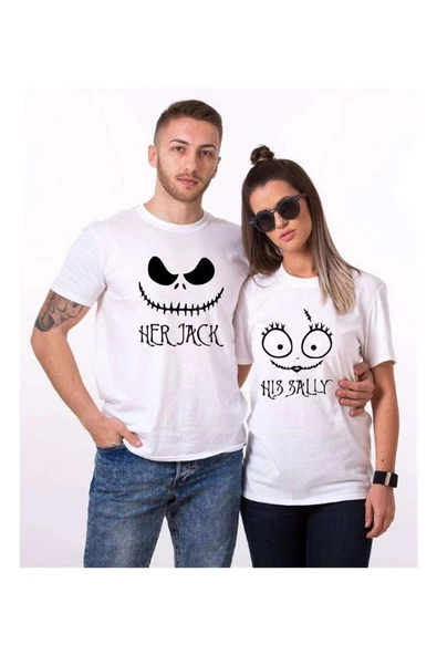 Tshirthane Her Jak His Sally 2 Sevgili Kombinleri Tshirt Kombini