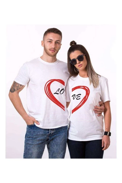 Tshirthane Love Sevgili Kombinleri Tshirt Kombini