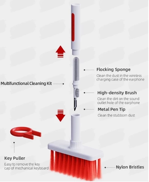 Pratik Klavye ve Kulaklık Temizleme Seti