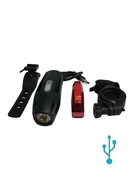 Sedona Usb Şarjlı Far+Stop Set 300 Lümen Sd-832142