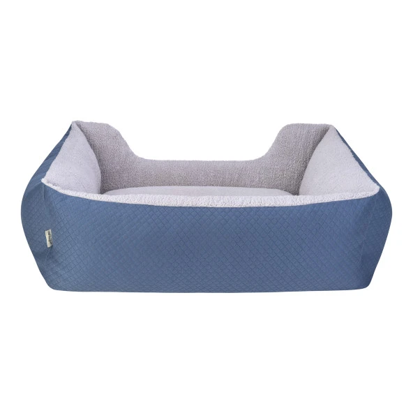 Pet Comfort Echo  Köpek Yatağı Mavi/Gri Peluş L 105x80cm - Resim 3