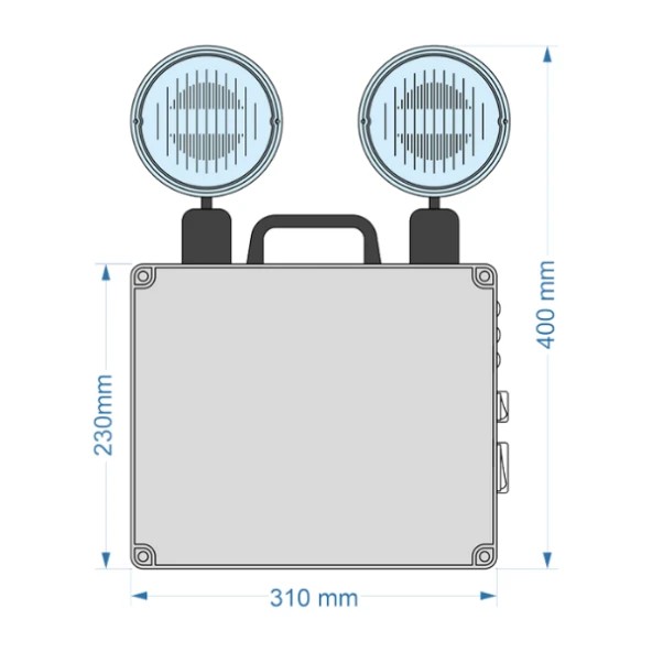 Arsel VSL-IP64-226/3 Versalite IP64 Acil Aydınlatma Armatürü Kesintide 180 Dak. Yanan 1000 Lümen - Resim 2