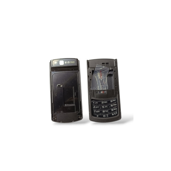 Samsung S3500 Kasa Samsung S3500 Uyumlu Siyah Renk Orta Kasa Ön Arka Kapak Tuş Takımı - 3
