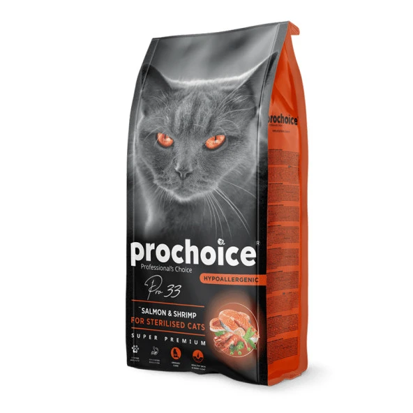 Prochoice Pro 33 Somonlu Karidesli Kısır Kedi Maması 15 Kg