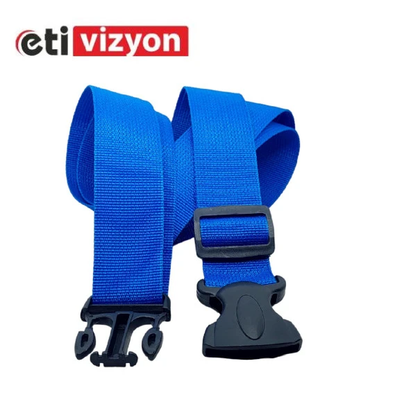 Etivizyon Valiz Bavul Emniyet Kemeri 2 Adet MAVİ - 2