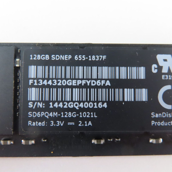 Orjinal Apple iMac A1419 128GB SSD Solid State Drive 655-1837F YENİLENMİŞ ÜRÜN 2.EL - 2