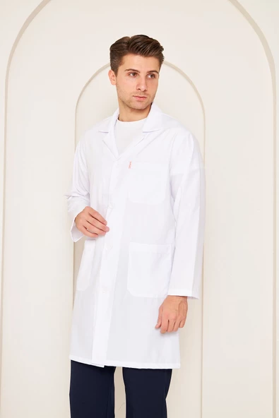 Doktor  Önlüğü Beyaz Önlük Bay - Resim 3