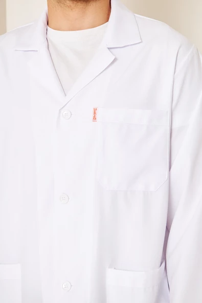 Doktor  Önlüğü Beyaz Önlük Bay - Resim 6