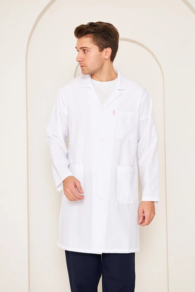 Doktor  Önlüğü Beyaz Önlük Bay - Resim 2