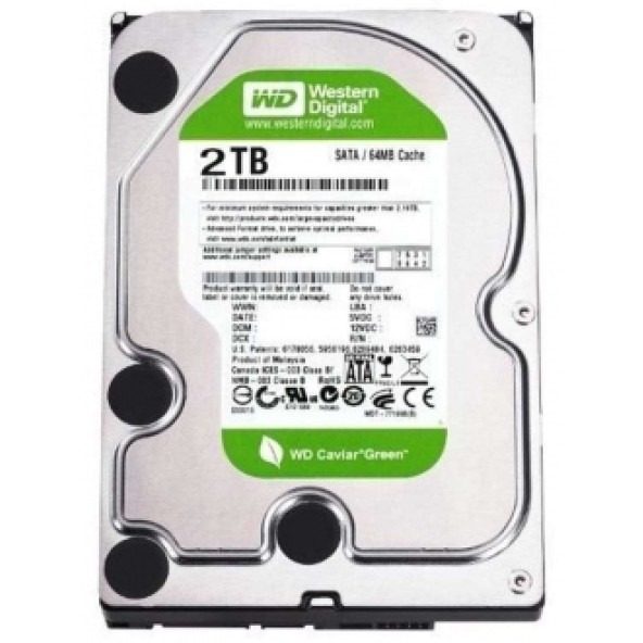 Western Digital Caviar Green 2 TB WD20EARX Hard Disk 2.EL