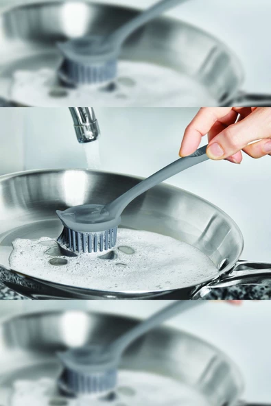 Çok Amaçlı Silikon Bulaşık Yıkama & Lavabo Temizleme & Mutfak Tezgahı Temizleme Fırçası - 2