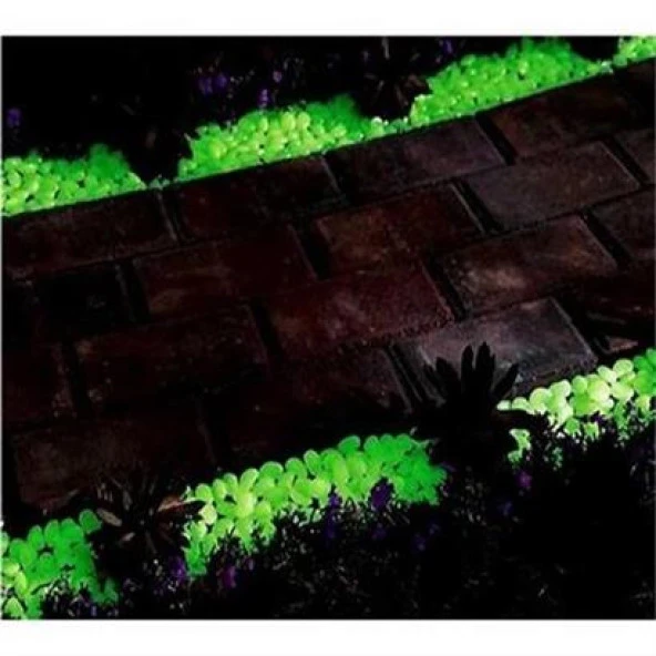 BUFFER® Gece Karanlıkta Işık Vererek Parlayan Dekoratif Çakıl Taşları - 4