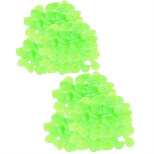 BUFFER® Gece Karanlıkta Işık Vererek Parlayan Dekoratif Çakıl Taşları - 10