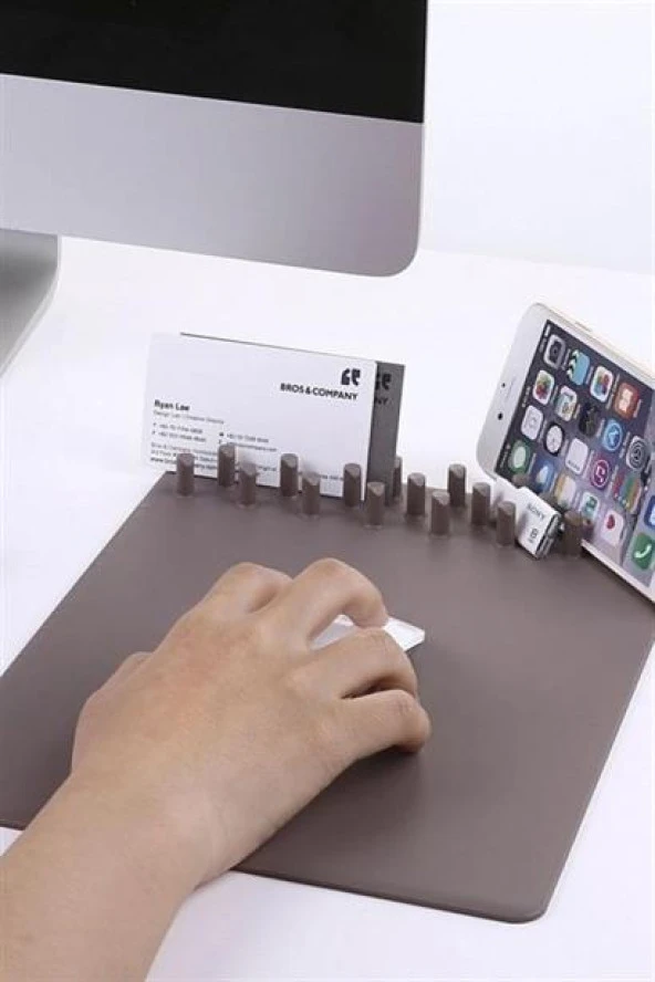 BUFFER® Cep Telefonu Tutucu Standlı Mouse Pad - Resim 8
