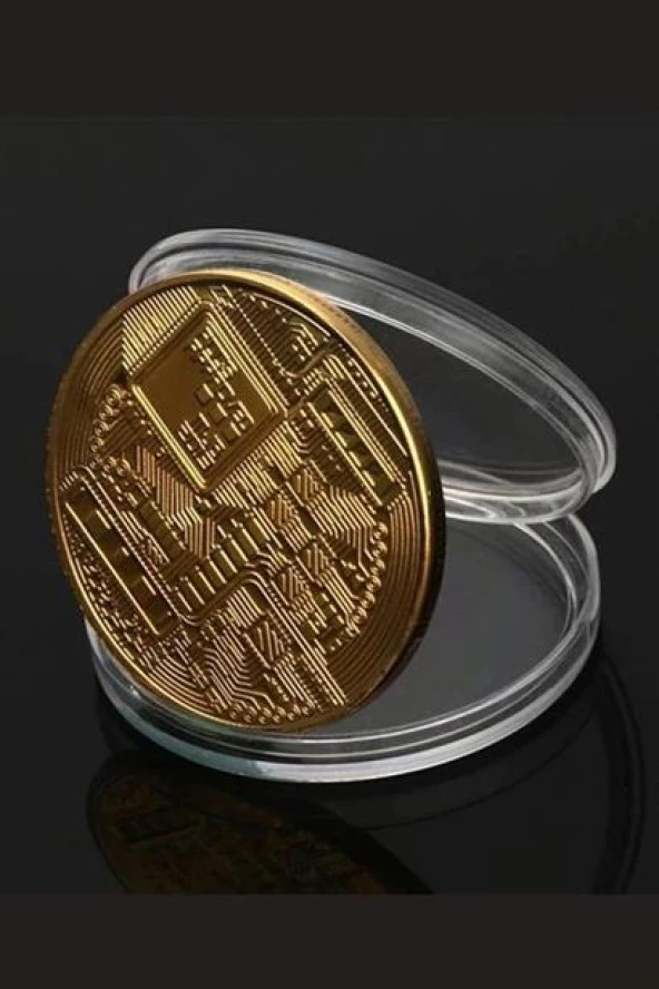 BUFFER® Bitcoin Madeni Hatıra Parası Madeni Bitcoin Hediye Sikke Para - 6
