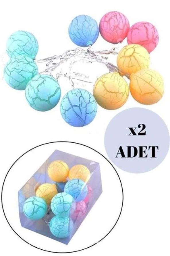 BUFFER® Dekoratif Minik 10 Toplu Ledli Dekoratif Dolama Renkli Led - 8