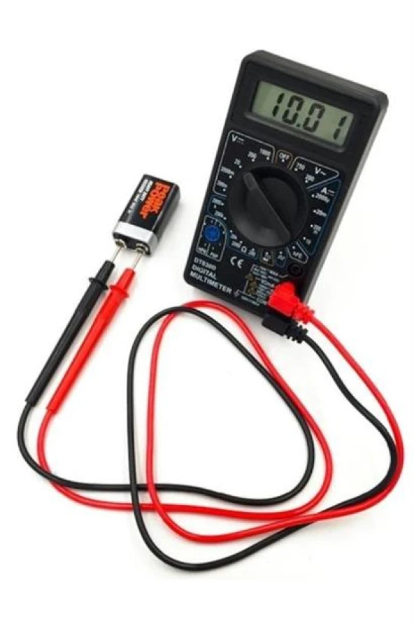BUFFER® Dijital Avometre Multimetre Ölçü Aleti Akım Voltaj Direnç Ölçer - 11