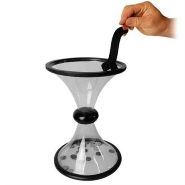 BUFFER® Eğlenceli Huni Şeklinde İlginç Şeffaf Para Biriktirme Kumbarası - 2