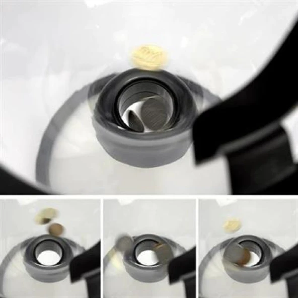 BUFFER® Eğlenceli Huni Şeklinde İlginç Şeffaf Para Biriktirme Kumbarası - 6