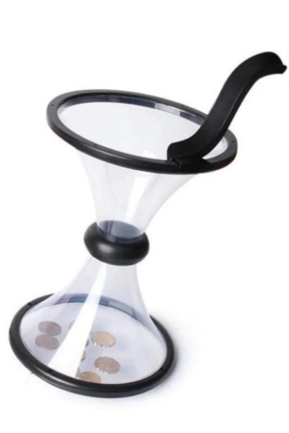 BUFFER® Eğlenceli Huni Şeklinde İlginç Şeffaf Para Biriktirme Kumbarası - 10