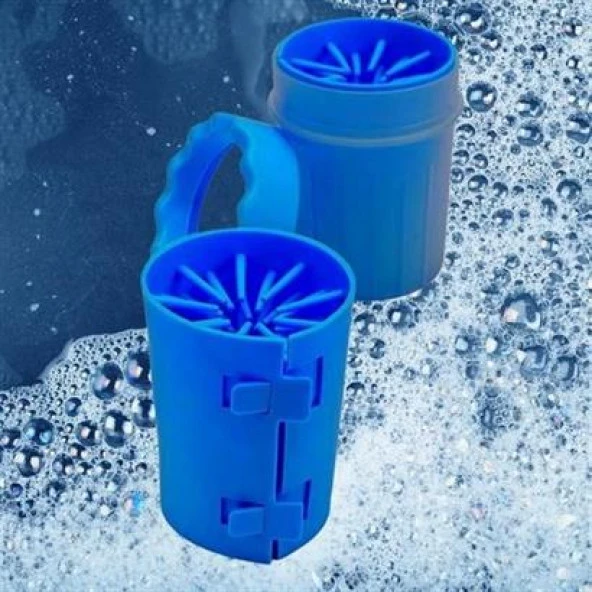 BUFFER® Silikon Jel Fırçalı Kedi Köpek Pati Ayak Temizleme Kovası Büyük - 3