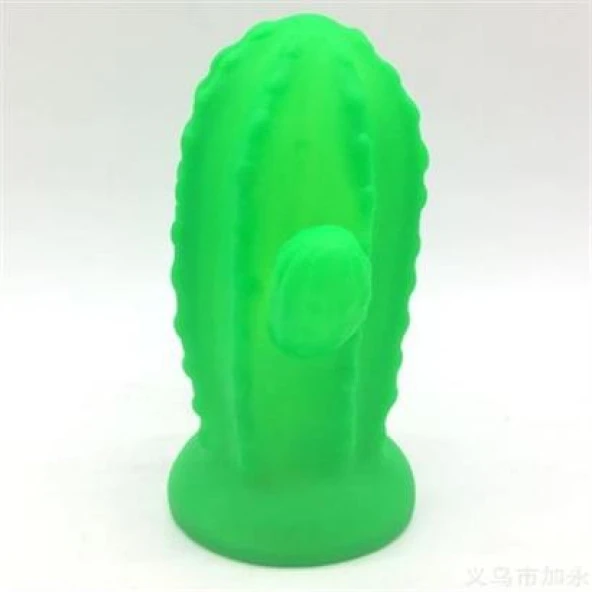 BUFFER® Pilli Silikon Led Işıklı Sevimli Kaktüs Gece Lambası Aydınlatması - 6