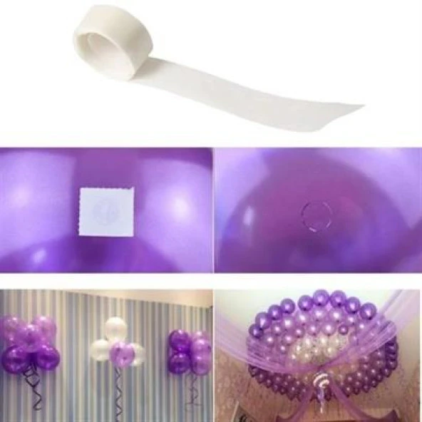 BUFFER® Sticker Damla Model Çift Taraflı Yapışkan Balon Yapıştırıcısı - 9