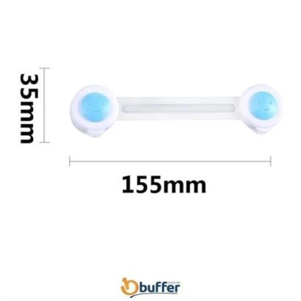 BUFFER® Bebek ve Çocuklar İçin Dolap Çekmece Emniyet Güvenlik Kilidi - 3