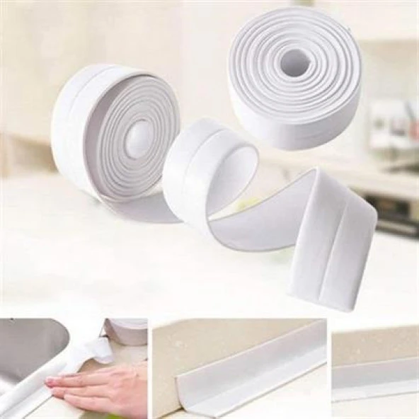 BUFFER® Su Sızdırmaz Banyo Mutfak Lavabo Küvet İzolasyon Şerit Bant - 11