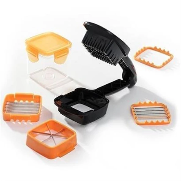 BUFFER® Quick 5 İn 1 Büyük Hazneli Pratik Hızlı Meyve Sebze Doğrayıcı Rende - 4