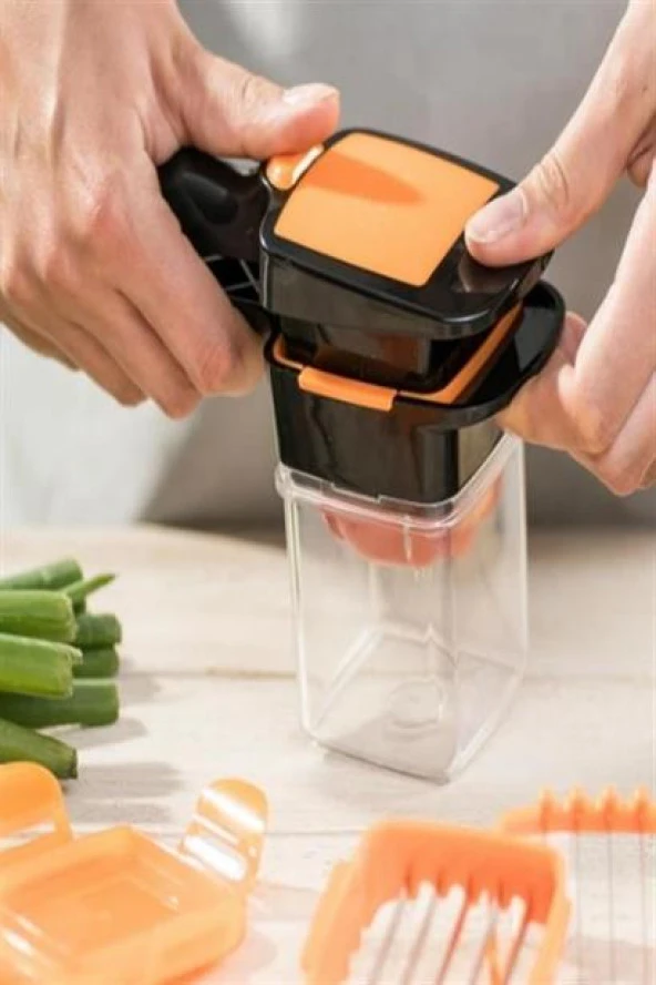 BUFFER® Quick 5 İn 1 Büyük Hazneli Pratik Hızlı Meyve Sebze Doğrayıcı Rende - 10