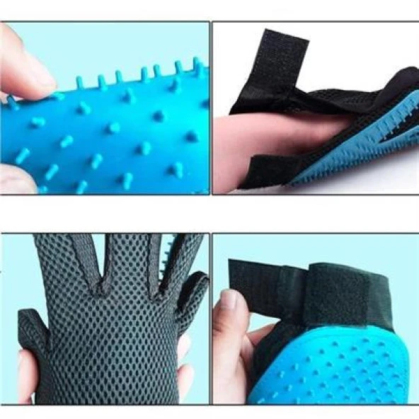 BUFFER® Tüy Toplayan Kedi Temizleme Eldiveni Tüy Toplama Eldiveni - 8