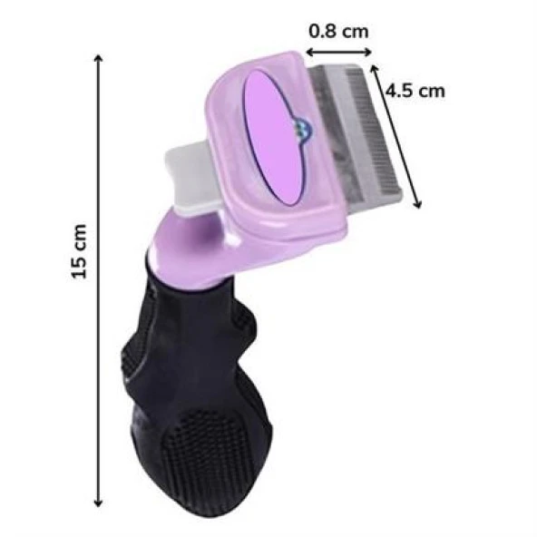 BUFFER® Uzun Tüylü Kedi Tarağı 45 KG Kadar - 4