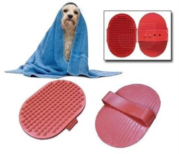 BUFFER® Ergonomik Masajlı Evcil Hayvan Kedi Köpek Yıkama Fırçası Aparatı - 3