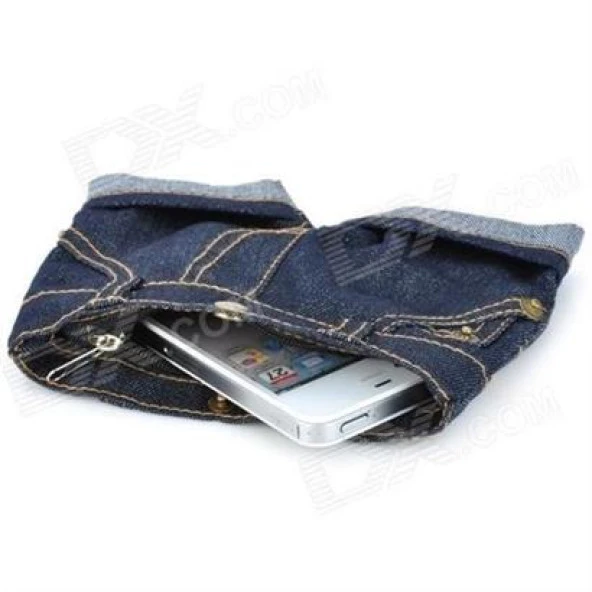 BUFFER® Jean Short Telefon Kılıfı ve Cüzdan - 2