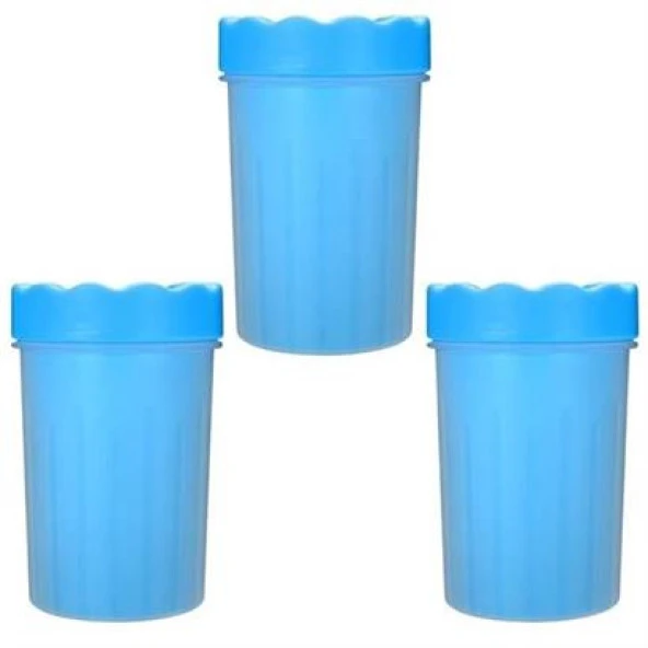 BUFFER® Silikon Jel Fırçalı Kedi Köpek Pati Ayak Yıkama Temizleme Kovası (Küçük) - 12