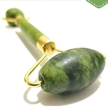 BUFFER® Özel Süngerli Kutusunda Kırılmaz Çift Taraflı 2li Cilt Yüz Masaj Aleti Jade Roller Yeşim Taş - 10