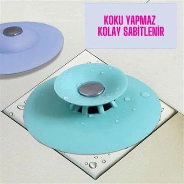 BUFFER® Silikon Malzeme Banyo Mutfak Gider Evye Lavabo İçine Çöp Tıpası Kaydırmaz Süzgeç Çeşitleri M - 2