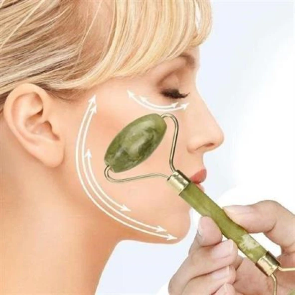 BUFFER® 2li Set Çift Taraflı Cilt Temizleme Fırçası ve Yeşim Taşı Çift Taraflı Cilt Masaj Aleti - 4