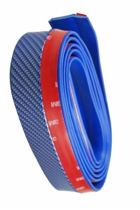 BUFFER® Mavi 2,5 Metre Araba Oto Ön Tampon Koruyucu Kauçuk Pratik Tampon Şerit Bant Döşeme Kiti - 3