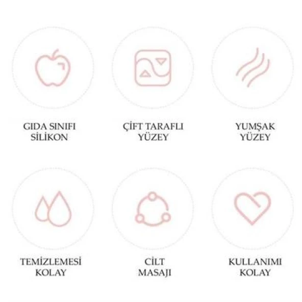 BUFFER® Çift Taraflı Banyo Hamam Lifi Silikon Masajlı Yumuşak Duş Lifi Uzun Ömürlü Hazır Banyo Keses - 10