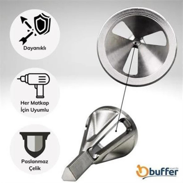 BUFFER® Çapak Alma Harici Çapak Alıcı Paslanmaz Çelik Çapak Kaldırma Cıvata Çapak Alma Matkap Ucu - 3
