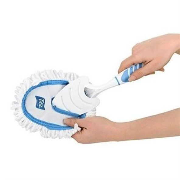 BUFFER® Mikrofiber Duster Toz Leke Kir Alıcı Temizleyici Tutacaklı Temizlik Bezi Aparatı Malzemesi - 2
