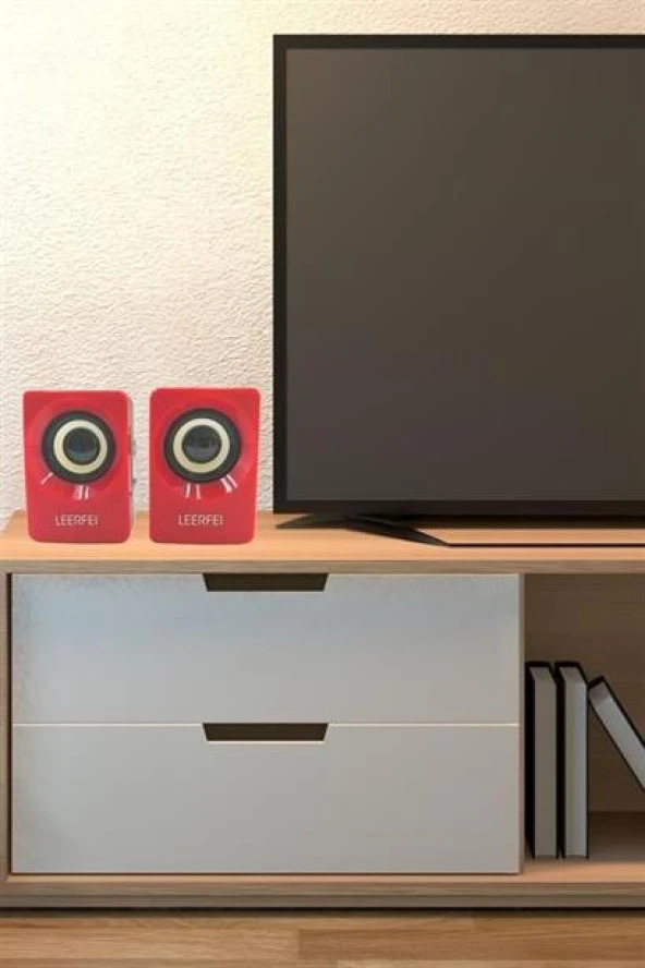 BUFFER® N62 1+1 Multimedia USB ve Jacklı Mini Hoparlör Yüksek Stereo Ses Sistemi - 3