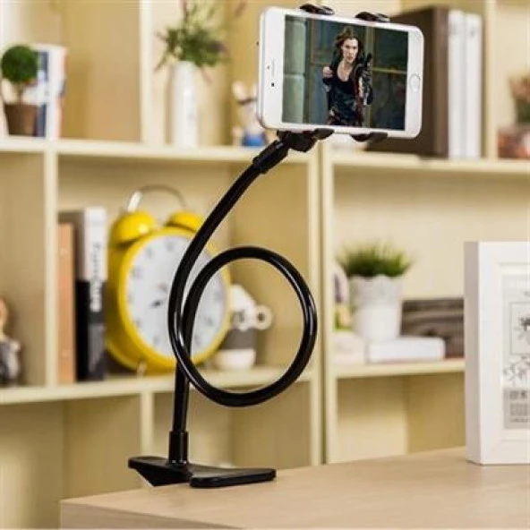 BUFFER® Boyuna Asılan Ergonomik 360 Derece Cep Telefonu Tutucu Stand - Resim 6